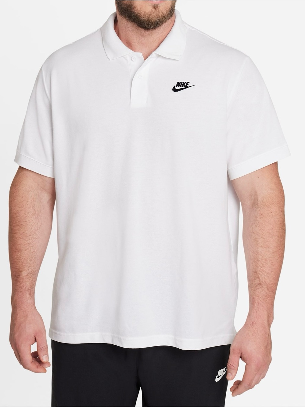 Nike Sportswear Men's Matchup Jersey Polo Shirt 909746-410 White Size XL